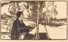 The Landscape Artist (Le paysagiste), 1912. Creator: Auguste Lepere.