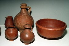 Roman pots from Reins, Terra Sigillata, France, 4th century. Artist: Unknown.