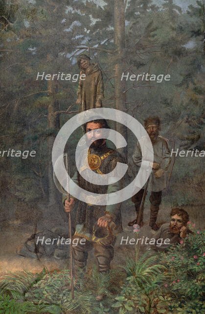 Ermak's punitive raid, 2nd half of 19th century. Creator: Mikhail Znamensky.