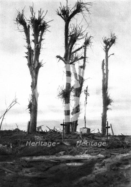 'La Picardie Mutilee; Le calvaire de Pressoir', 1917. Creator: Unknown.