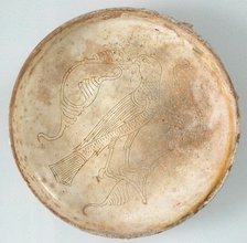 Bowl with Bird of Prey, Byzantine, 11th-13th century. Creator: Unknown.