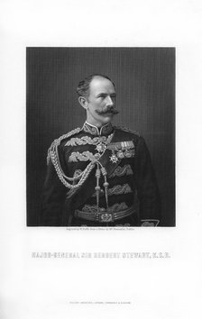 Sir Herbert Stewart, British soldier, (1893).Artist: W Roffe