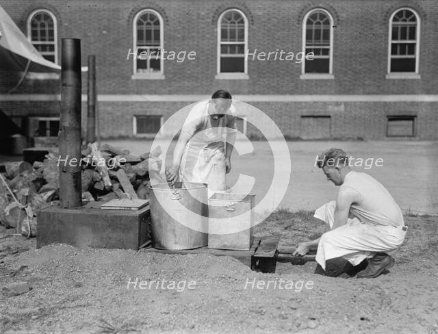 Camp, 1917 or 1918. Creator: Harris & Ewing.