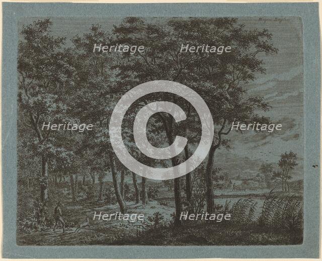 Landscape with a Peasant Carrying Firewood, c. 1800. Creator: Ernst Willem Jan Bagelaar.