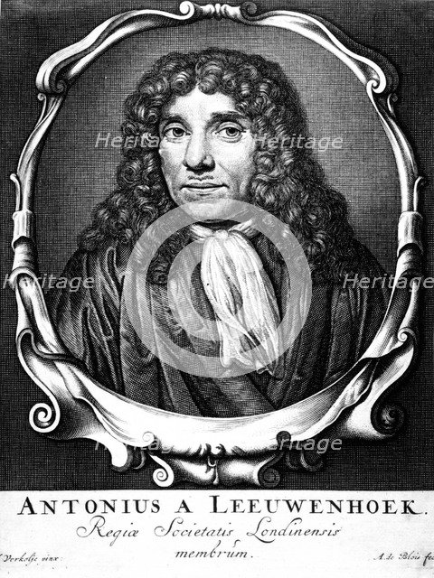Anton van Leeuwenhoek, Dutch pioneer of microscopy, 1723. Artist: Abraham de Blois