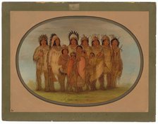 Ojibbeway Indians in Paris, 1861/1869. Creator: George Catlin.
