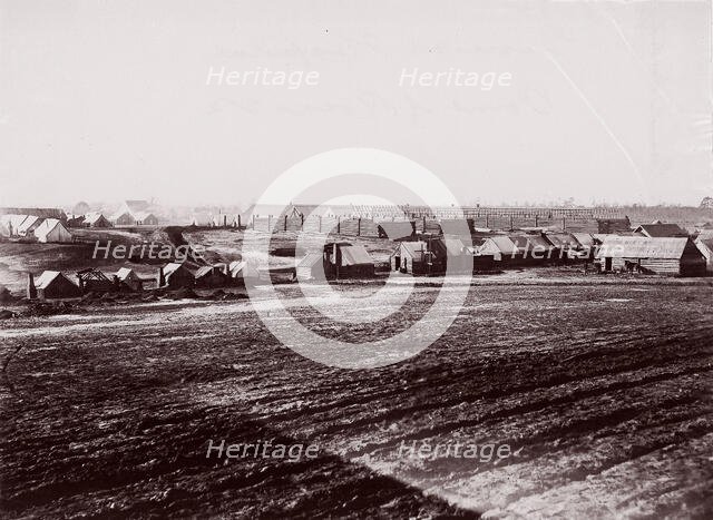 General Hospital, Point of Rocks, Appomattox River below Petersburg, 1864. Creator: Tim O'Sullivan.