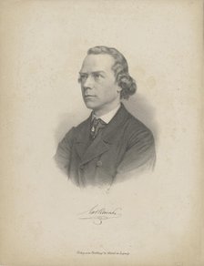 Portrait of the pianist and composer Carl Heinrich Carsten Reinecke (1824-1910) , c. 1850. Creator: Breitkopf & Härtel.