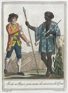 Costumes de Différents Pays, 'Alcatÿ ou Negre Gouverneur des Environs de Gorée', c1797. Creator: Jacques Grasset de Saint-Sauveur.