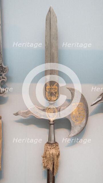 Halberd of the Swiss Guard of Johann Georg II of Saxony (reigned 1656-80), German, dated 1680. Creator: Unknown.