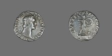 Denarius (Coin) Portraying Emperor Domitian, 91. Creator: Unknown.
