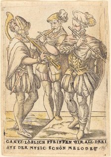 Gantz loblich Pfeiffen wir all drei avs der Mvsic: Schon Melodey, c. 1580. Creator: Unknown.