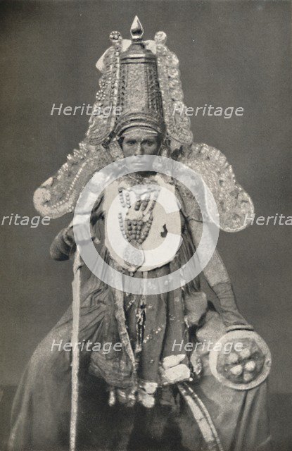 'Schauspieler als Subrahmanya (Kriegsgott)', 1926. Artist: Unknown.