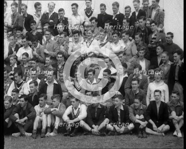 Group of People Singing, 1933. Creator: British Pathe Ltd.