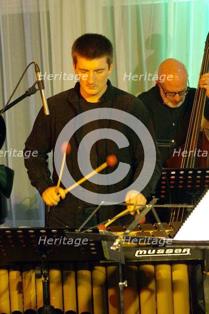 Jonny Mansfield, Stan Sulzmann’s Neon Orchestra, Watermill Jazz Club, Dorking, Surrey, Nov 2023. Creator: Brian O'Connor.