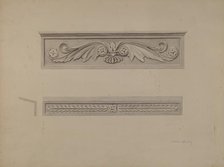 Cast Iron Window Lintel, c. 1937. Creator: William Kerby.