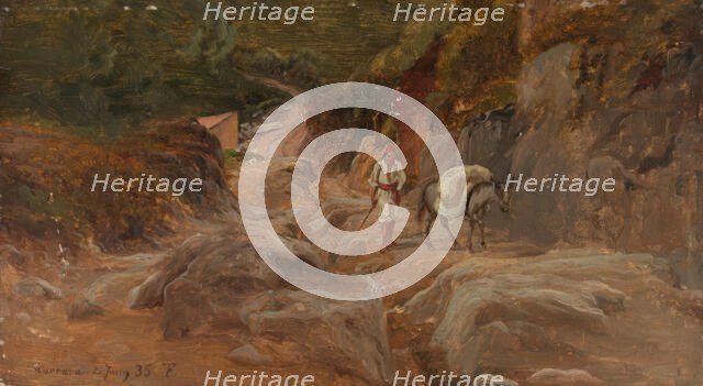 Road in Carrara, 1835. Creator: Thomas Fearnley.