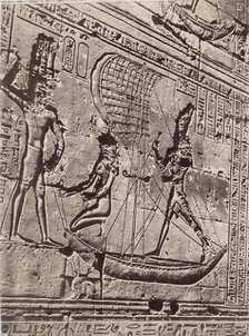 Bas-relief at Edfu, Egypt, 1890. Creator: Anon.