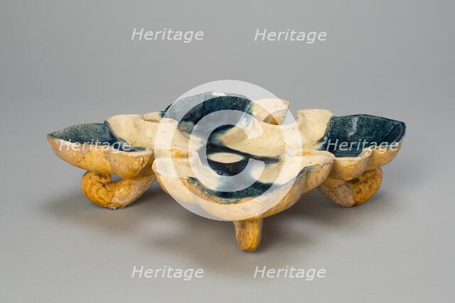 Quatrefoil Footed Dish, Tang dynasty (618-907), first half of 8th century. Creator: Unknown.