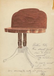 Table, 1935/1942. Creator: Unknown.