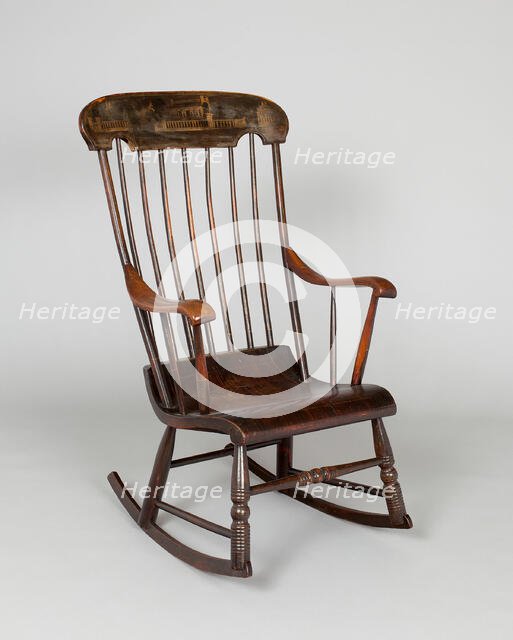 Rocking Chair, 1850/65. Creator: Unknown.