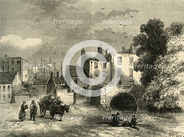 'Mill Pond Bridge, in 1826', (c1878). Creator: Unknown.