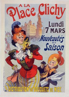Affiche pour les Magasins "A la Place Clichy", c1899. Creator: Rene Pean.
