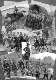 Out with the Berkshire Yeomanry, 1881. Creator: Unknown.