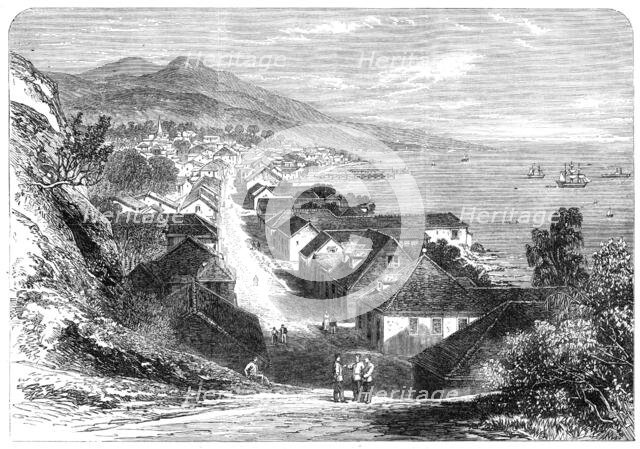 The town of Basseterre, Guadaloupe, French West Indies, 1865. Creator: Unknown.