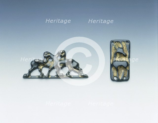 Two Ordos bronzes, Eastern Han dynasty, China, 1st century. Artist: Unknown