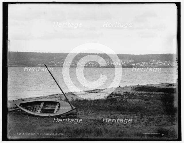 Bayfield from Madeline Island, between 1880 and 1899. Creator: Unknown.