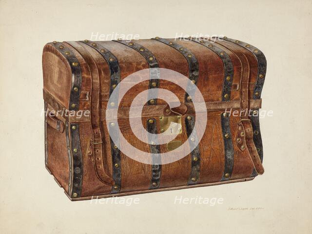 Large Trunk, c. 1940. Creator: Edward L Loper.