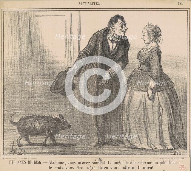 Etrennes de 1856 ..., 19th century. Creator: Honore Daumier.