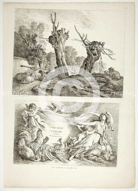 Plate 25 of 38 from Oeuvres de J. B. Huet, 1796–99. Creator: Jean Baptiste Marie Huet.