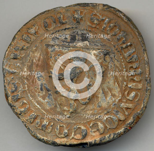 Bulla of Jean, Vicomte de Tripoli, Frankish, ca. 1175. Creator: Unknown.