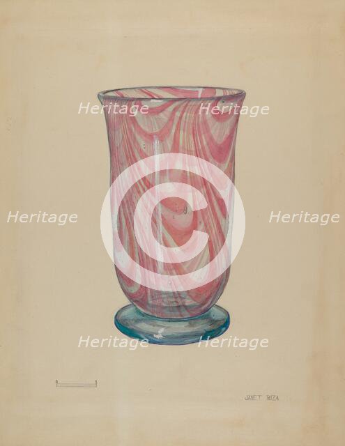 Glass, c. 1938. Creator: Janet Riza.