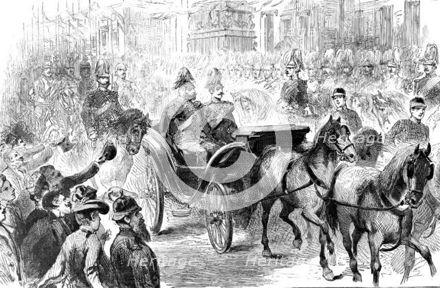 Arrival of the Prince of Wales in Berlin, 1890. Creator: Unknown.