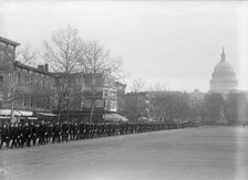 Inaugural Parades - Military Unit in Parade, 1917. Creator: Harris & Ewing.