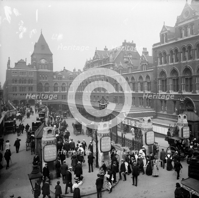 Liverpool Street Station, London, from the south-east, c1905. Artist: Unknown