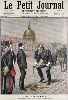 Disgracing of Albert Dreyfus, 1895. Artist: Unknown