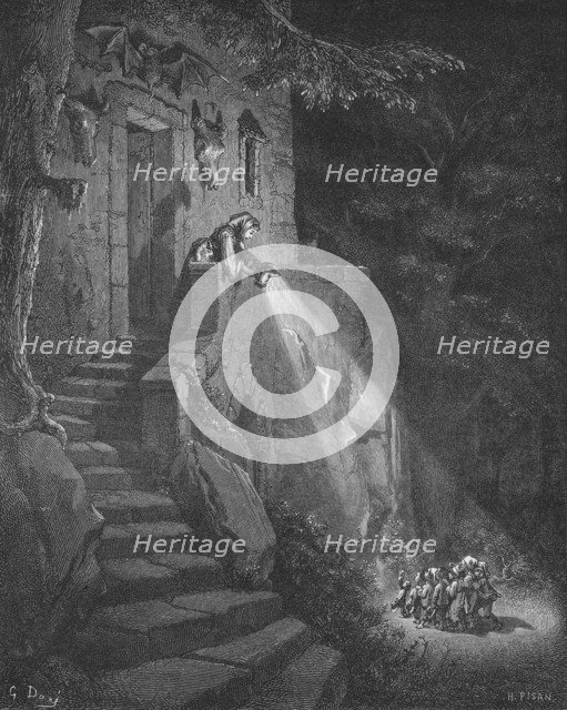 'The Dwelling of the Ogre', 1870. Creator: Héliodore Joseph Pisan.