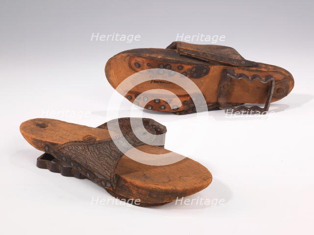 Pattens, American, late 18th century. Creator: Unknown.