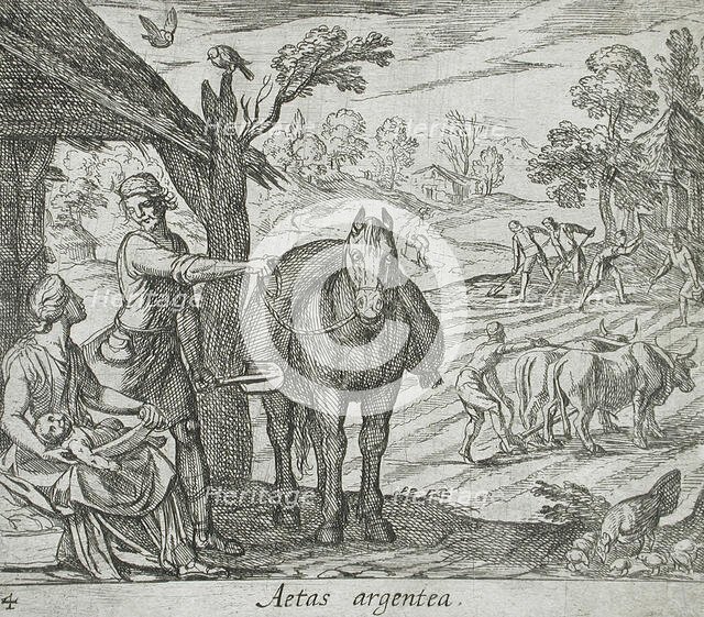 The Age of Silver, published 1606. Creators: Antonio Tempesta, Wilhelm Janson.