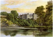 Brechin Castle, Brechin, Angus, Scotland, home of the Earl of Dalhousie, c1880. Artist: Unknown