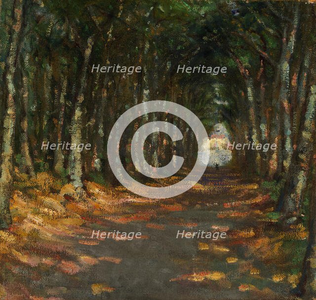 Allee dans le Parc, ca. 1906. Creator: Alice Pike Barney.