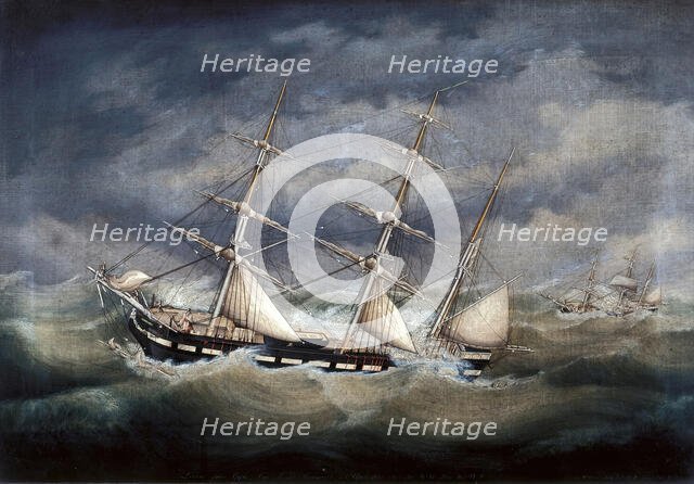 Barque Louise, 1852. Creator: Unknown.