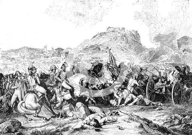 Battle of Castalla, Spain, 21st July 1812 (1882-1884). Artist: Unknown