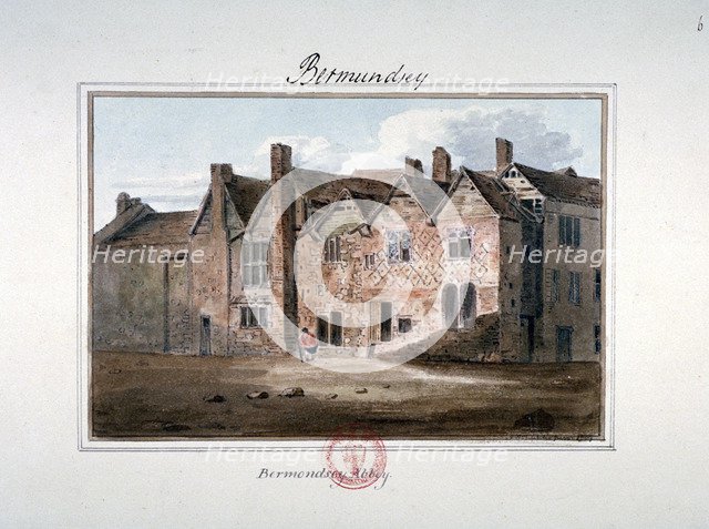 Abbey of St Saviour, Bermondsey, London, 1809. Artist: John Chessell Buckler