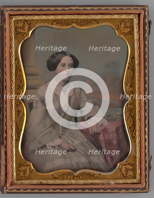 Untitled (Portrait of Seated Woman), 1858. Creators: Albert Sands Southworth, Josiah Johnson Hawes.