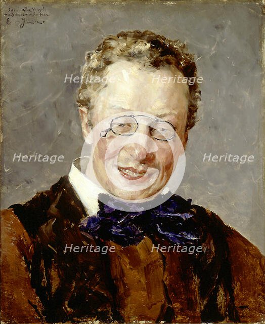 Portrait of Ville Vallgren, 1880. Creator: Ernst Josephson.